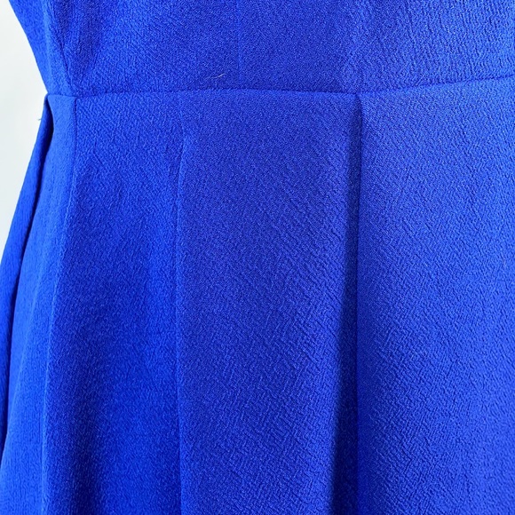 Lulu's Blue Fit and Flare Sleeveless Dress with Open Back - Size Medium - Picture 13 of 17